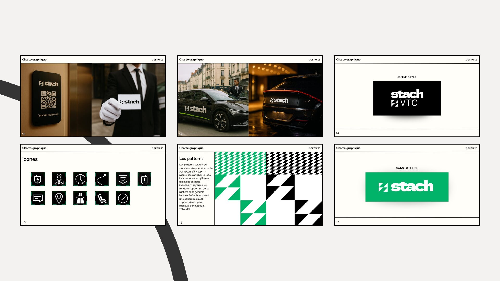 Identité graphique et version livrée du site STACH VTC
