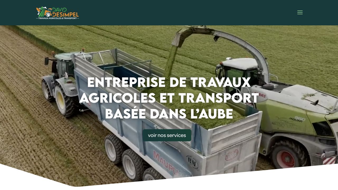 Version de travail du site Transport Desimpel